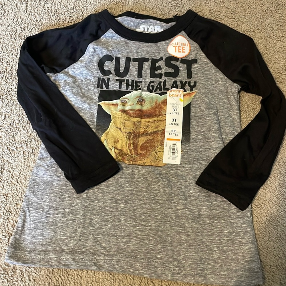Star Wars jumping bean long sleeve shirt toddler boys NWT size 3t